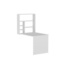 Escitorio - Mesa de trabajo plegable de pared blanco 63x90x154cm